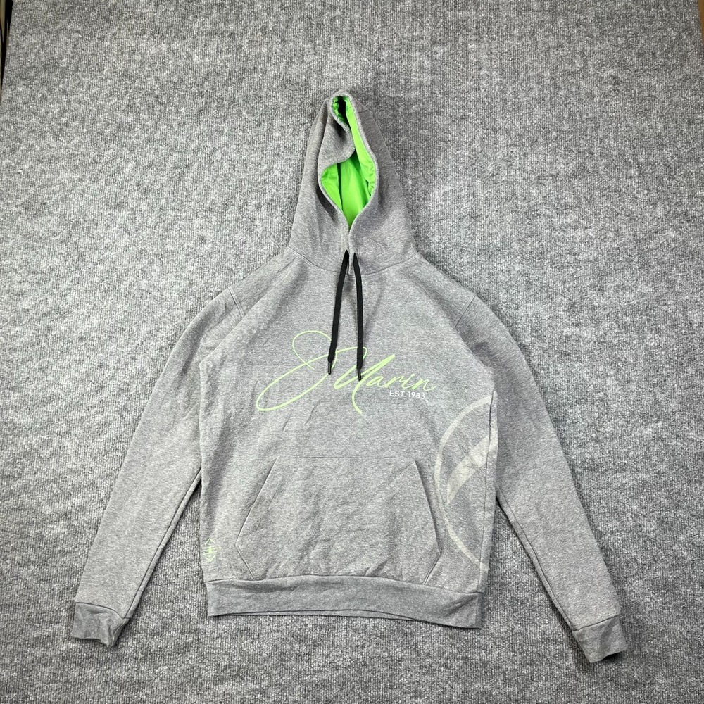 Womens Hoodie Gray Fleece Lined J.‎ Marin Action is Character Kangaroo Pocket